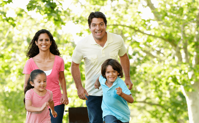 Family running