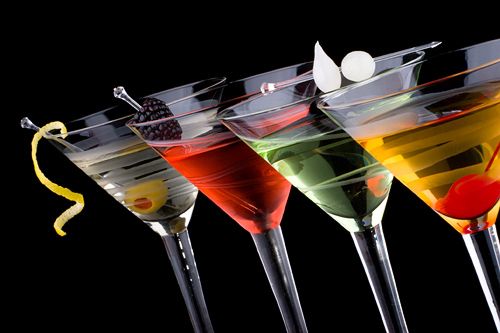 martinis in a row